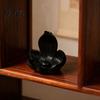 Meditationszubehör Lotus Rückfluss Räucherkegelhalter, Harz Kegel Diffusor, Schreibtisch Beruhigendes Zimmer Dekor Aromatherapie Halter für Yoga Tee Schlafzimmer