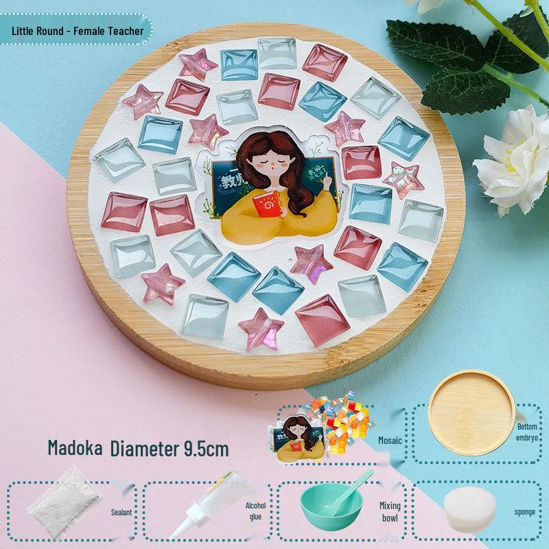 Handmade Mosaic Coaster DIY Kit for Students – Perfect for Mother's Day & Kindergarten Activities