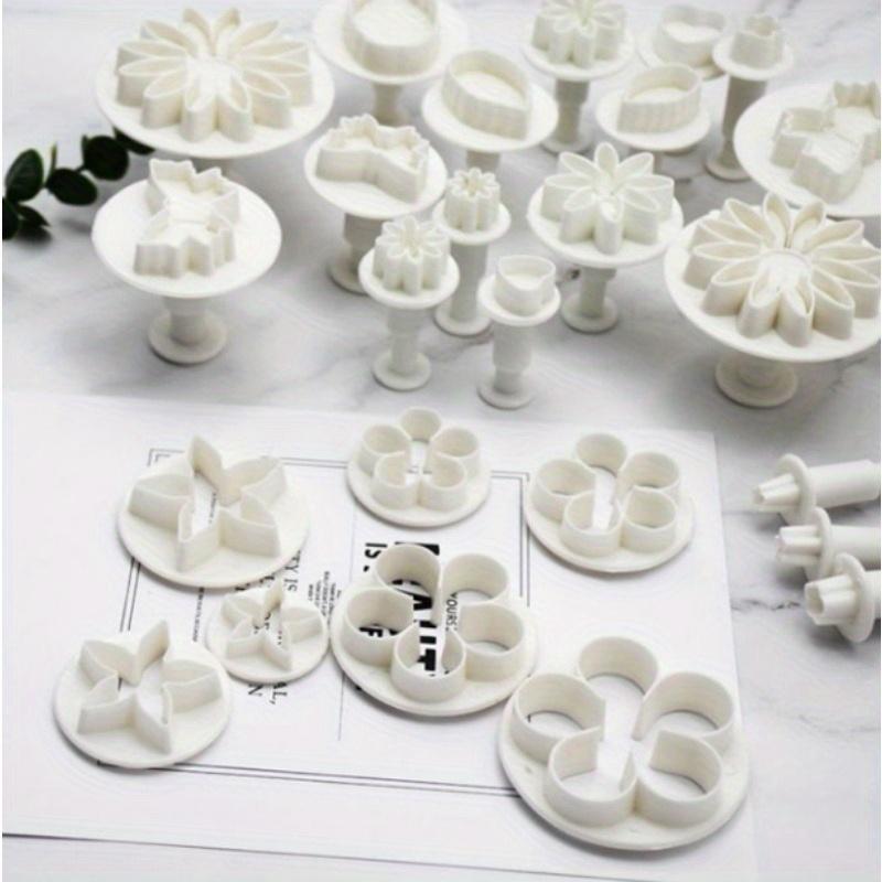 33 Pieces/set Plunger Cutter Fondant Cutter Cake Cookie Mold DIY 3D Handmade Decoration Tools Baking Supplies Mold