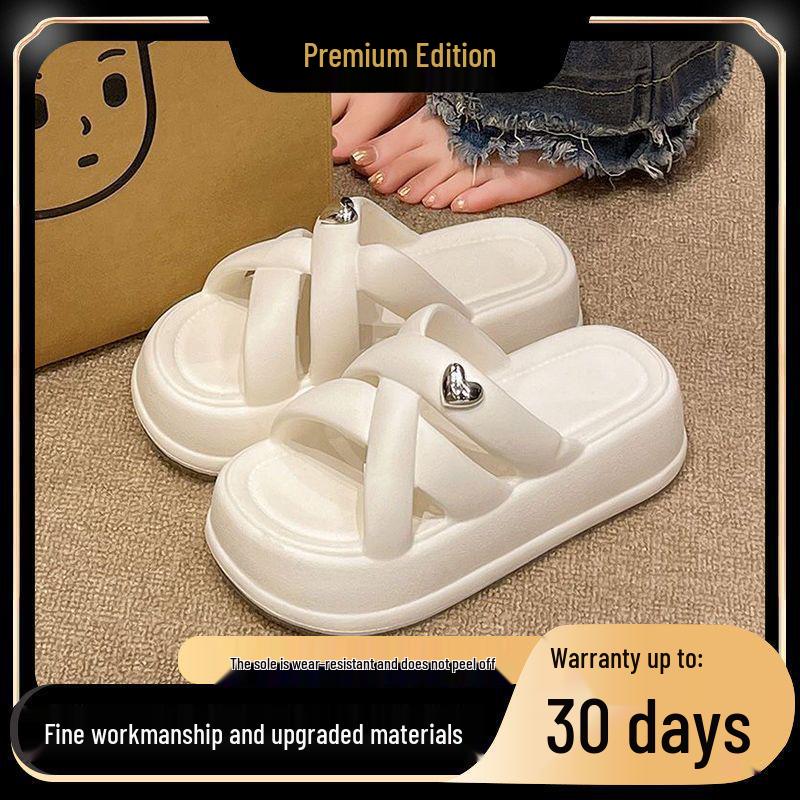 Neue Damen Sommer 2025 Pantoletten mit dicker Sohle - Lässig mit einem Riemen und 'Step on Bliss' Gefühl für Outdoor-Strandbekleidung