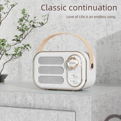 "2024 DW13 Retro Bluetooth Speaker: Trendy, Creative, Mini, Wireless & Portable for Cars"