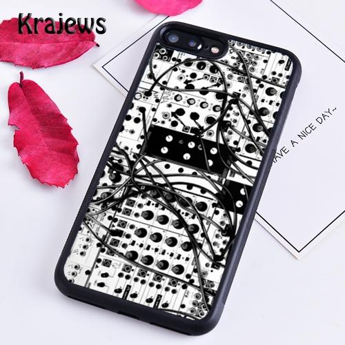 Krajews Vintage Synth Synthesizer Moog Phone Case For iPhone 17 Air 16 15 14 Plus 11 12 13 Pro Max Cover Coque