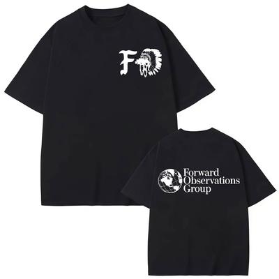Camiseta con Estampado Forward Observations Group Tendencia Moda Calle Manga Corta Camisetas Hombre Mujer Casual Holgada Camiseta de Algodón