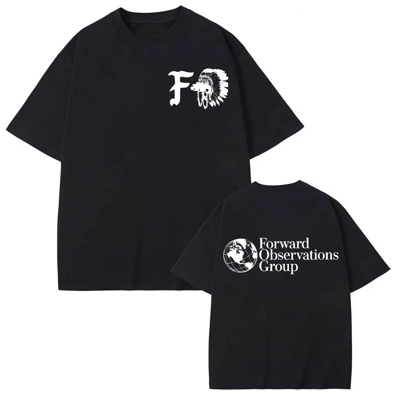 

Forward Observations Group Print T Shirt High Street Trend Fashion Short Sleeve T-shirts Men Women Loose Cotton T-shirt S