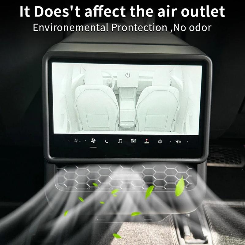Cornice Protettiva Copri Schermo Posteriore Per Tesla Model 3 Highland Modello 2024 Model Y 2025 Griglia di Ventilazione Posteriore Copertura Protettiva
