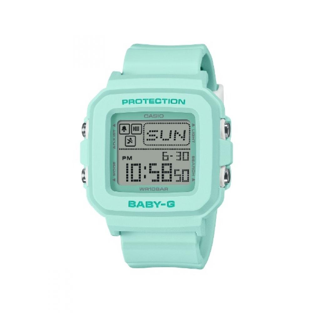 

Casio Baby G Baby G квадратный циферблат цифровые часы зеленый bGd 10 3jf