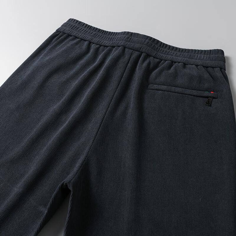 Shanshan Men's 2025 Autumn/Winter Fleece Lined Straight Leg Casual Pants