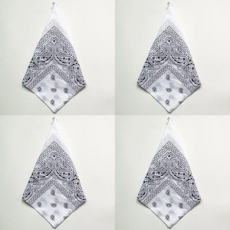 1/4/6pcs Paisley Bandana Printed Square Scarves Wristband Hair Band Neck Scarf Headwear Handkerchief Unisex Fashion Head Square