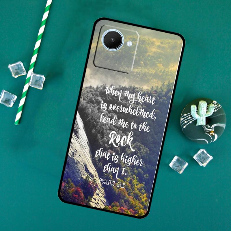 Bible Verse For Realme C71 C75 C55 C53 C67 C61 C33 C63 C51 10 11 12 13 14 Pro Plus C65 GT7 15 Pro Case