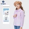 Navigare Girls' Ruffled Collar Cotton Shirt