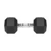 Cast Iron Rubber-Coated Dumbbells Hex 2X12.5Kg Rebel Hexagonal Set 25Kg Solid