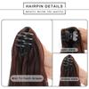 Synthetic 24inch Claw Clip On Ponytail Hair Extension Ponytail Extension Hair For Women Pony Tail Hair Hairpiece
