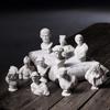 10PCS/Set of Greek Mythology Statue Resin Sculpture World Famous Bust Figurine Decor for Art