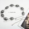 Bohemian Style Engraved Metal Waist Chain for Dresses and Jeans