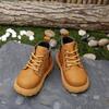 Children Ankle Boots Retro Soft Bottom Kids Leather Boots Non-slip 2025 Autumn Winter New Boys Girls Short Boots Non-slip Trendy