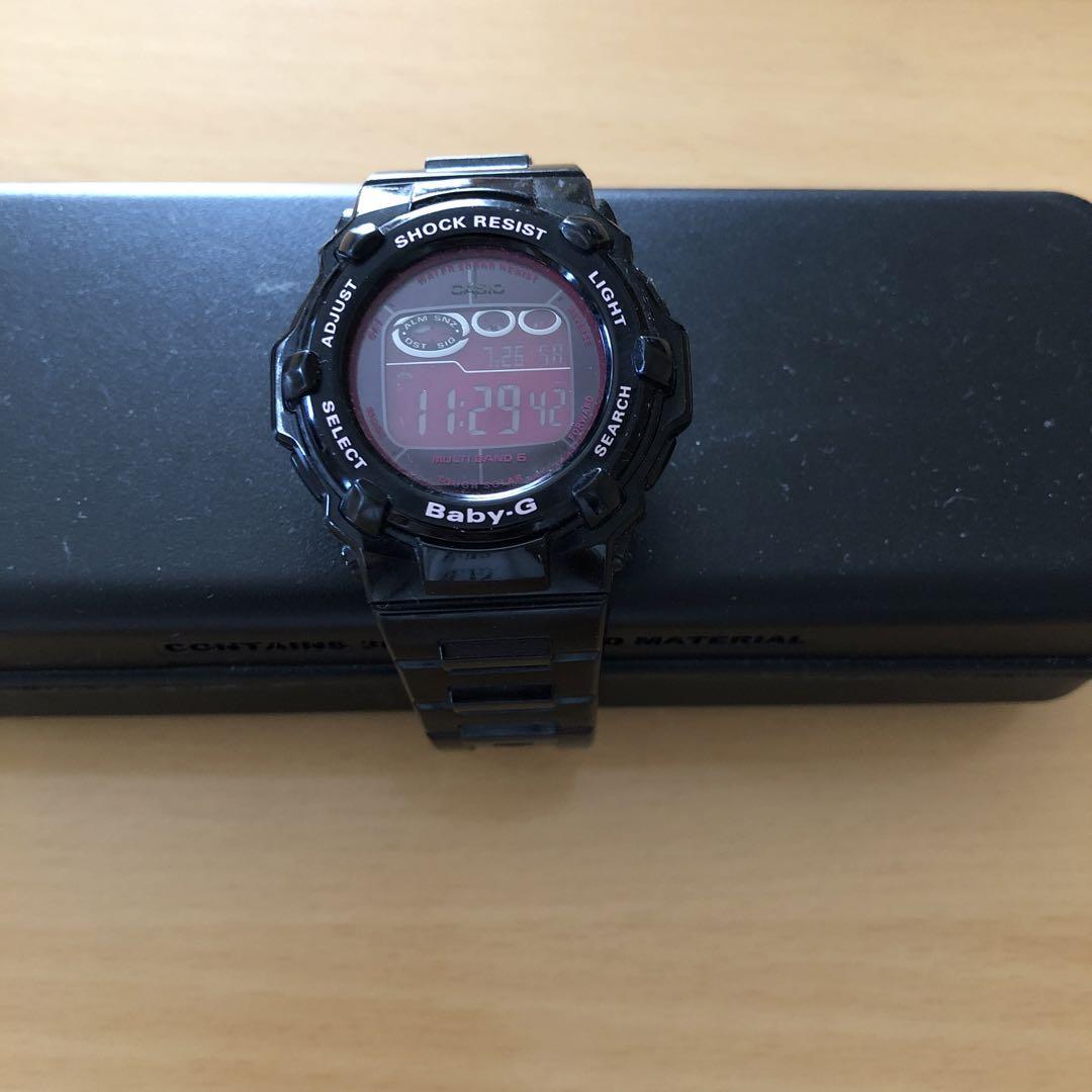 

[USED] CASIO Baby-G 3219 Black & Pink Radio-Controlled Solar Digital Watch