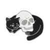 Adorable Panda & Mischievous Cat Brooch: Cute, Creative, Trendy Accessory