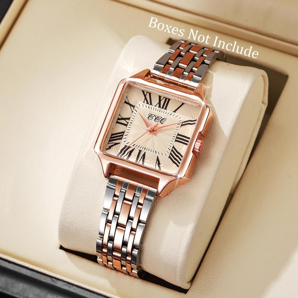 Fashion Square Women Watches Simple Roma Dial Ladies Quartz Wristwatches Reloj Mujer Girls Clock Gift