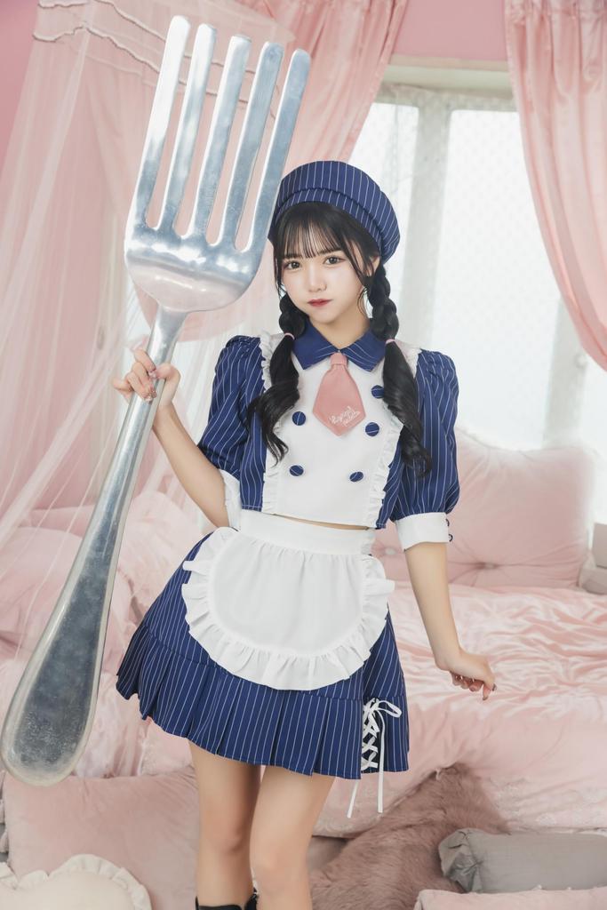 Clearstone Lyrical Palette Cosplay Halloween Patissiere Maid Women's Navy