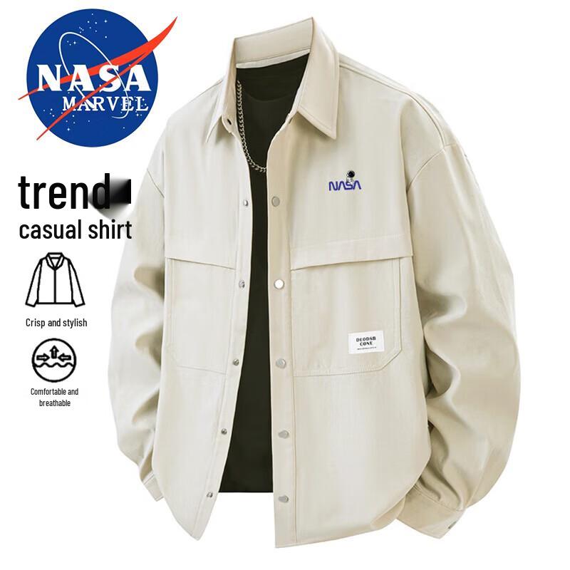 

Мужская повседневная рубашка с длинным рукавом NASA MARVEL L