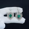 Amazing Emerald Gemstone Earrings, 925 Sterling Silver Earring, Handmade Boho Silver Jewelry Dangle Earrings, Birthday Gift