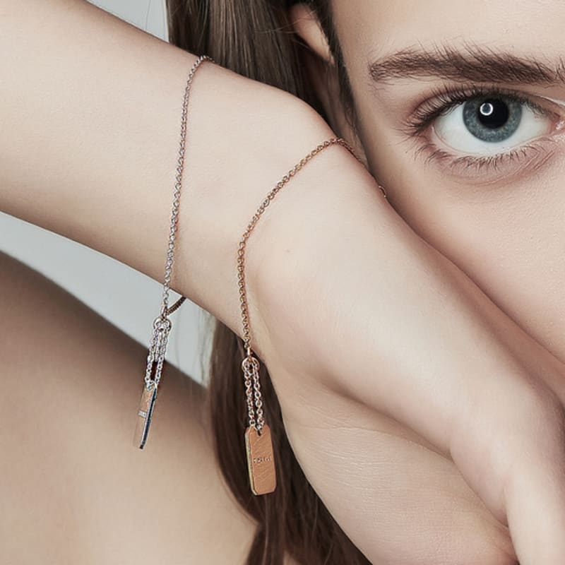 

DE NOBLE THE LABEL Sine 72 bracelet [silver] 14k gold plating