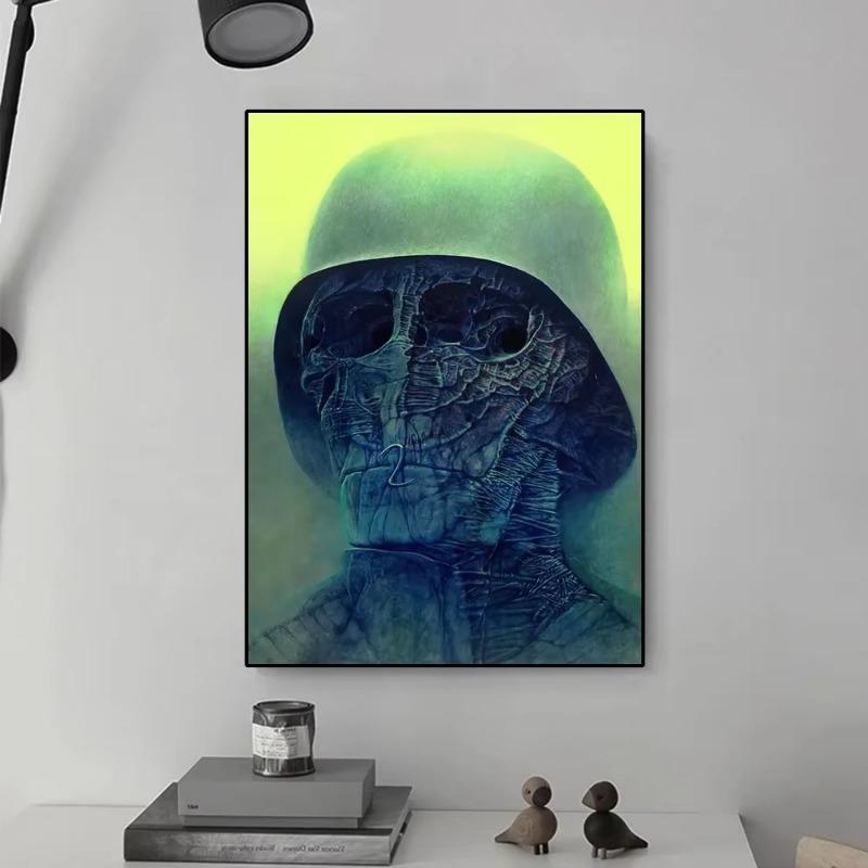 Zdzislaw Beksinski Fantasy Dream HD Canvas Painting Poster - Wall Art Decor Print