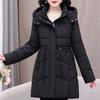 Móda Zimní kabát nadměrné velikosti XL-5XL Dámské dlouhé parky s kapucí Hřejivé Silné Středního věku