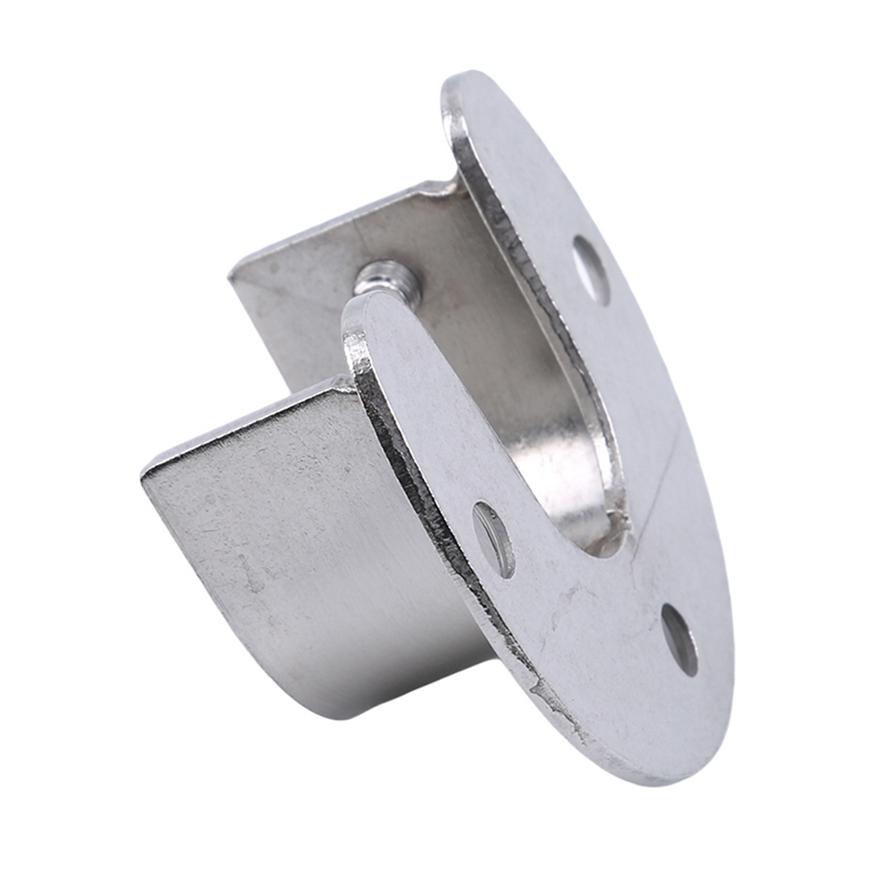 Thickened Stainless Steel Clothes Curtain Rod Round Tube Closet Wardrobe Clothes Rail Support Rod End Support Pole Flange