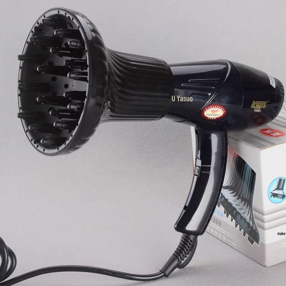 Large Diffuser Hair Dryer & Curling Iron for Salon Styling