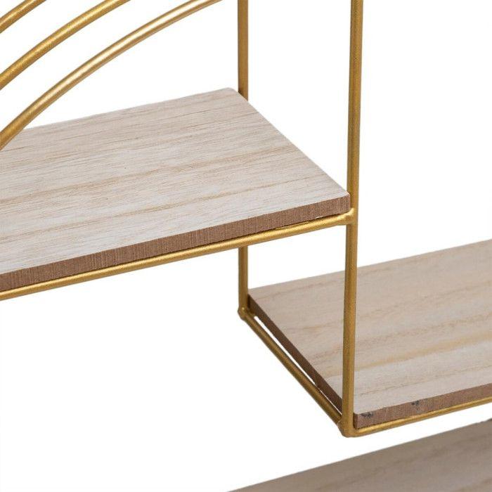 Étagère murale ronde en métal Atmosphera - Gold