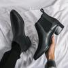 Fashion Vintage Men's Shoes Handmade Men Winter Plush Snow Boots 2024 New Arrival Ankle Boots for Men Brand All-match Mens Chelsea Boots