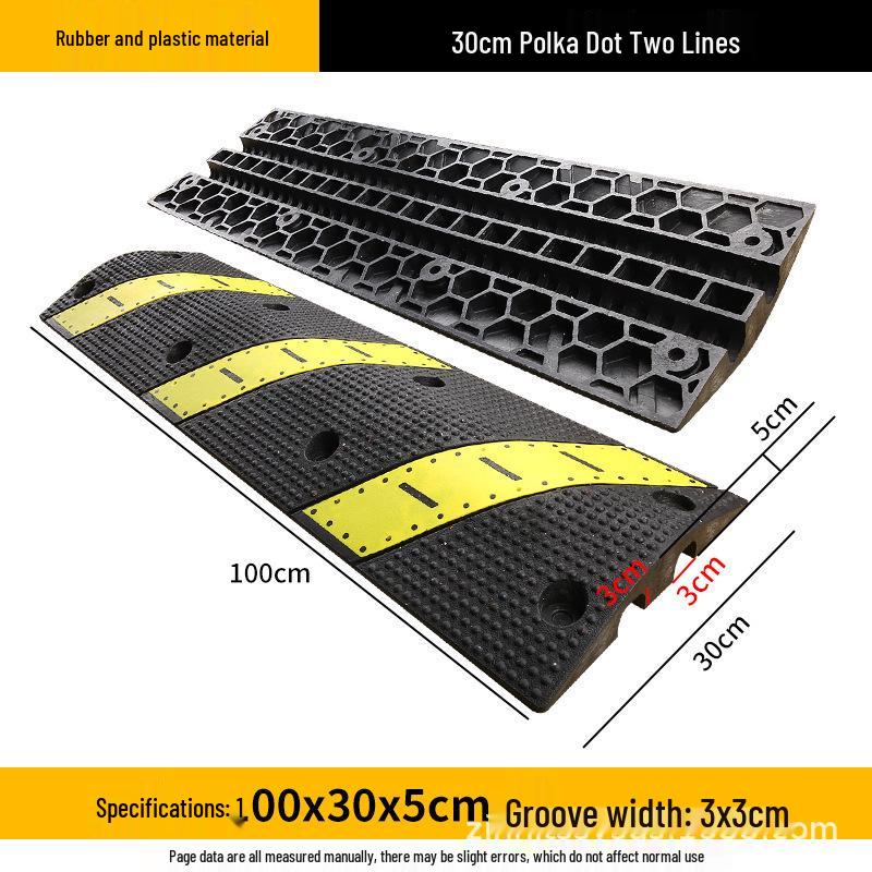 Rubber and Plastic Cable Protection Speed Bump