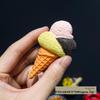 3D Cartoon Ice Cream Cone Cake Refrigerator Magnet Toy Decoration Accessories