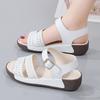 Ladies Non Slip Lightweight Platform Sandalias Mujer Casual Summer Shoe Women Wedge Sandals Fashion Hollow Cowhide Beach Sandals