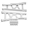 Aluminium Alloy Front Rear Universal Suspension Arm for Traxxas Slash 110 RC Car (Silver)