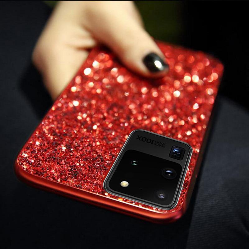 Bling Glitter Sequins Case For Samsung Galaxy S20 Ultra S10 S9 S8 A51 A71 A41 A81 A91 A50 A70 A30 A40 A20 A10 A30S A6 A7 A8 Note 20 10 Plus Soft Cover