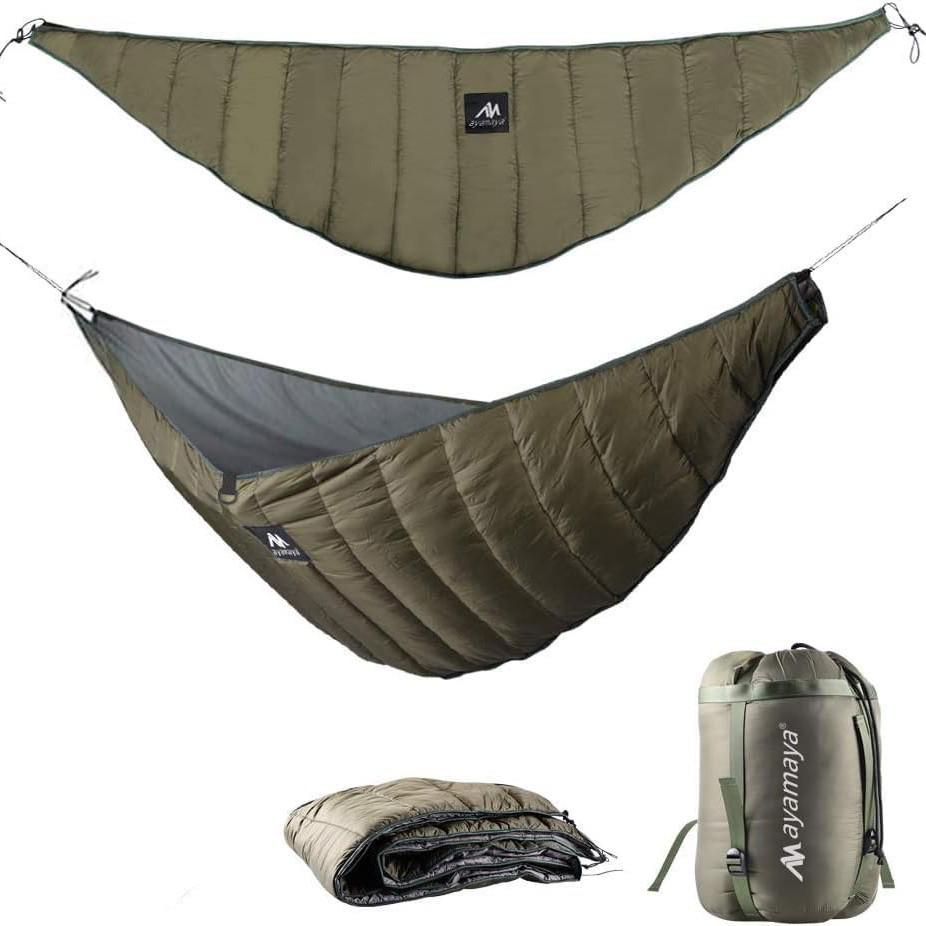 Lightweight Double Sleeping Bag Hammock: Portable, Cold-Protective, Warm Quilt for Outdoor Camping