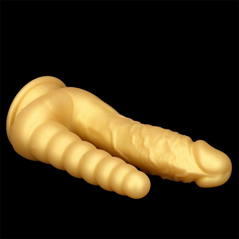 Dámské vaginální dildo zadní vestibul Duo s dvojitou hlavou anální kolík s kondicionérem a masturbátorem produkty pro dospělé