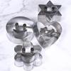 4pcs/Set Smiley Cookie Cutter Biscuit Mold Stainles Steel Fondant Cake Mold Sugar Cookie Pastry Baking Tool Kitchen Accessories