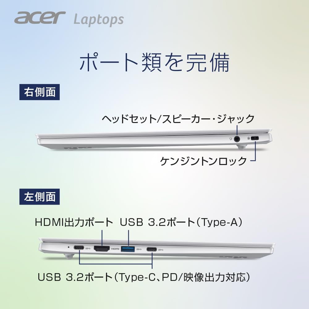 Acer Swift Lite 14 Notebook AI Core Ultra 7 16GB Paměť 512GB SSD WUXGA IPS Panel 990g provoz Full HD Webkamera s posuvným krytem Kompatibilní s WiFi 6