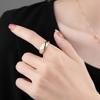 BFCLUB Silberfarbene Ringe für Damen Herren Geometrisch Einfach Mond Stern Form Persönlichkeit Verstellbar Anilos Party Geschenke Accessoires