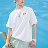 Anta Life Series Printed Letter Pullover T-Shirt Unisex Tops Pure-White 952328111-5