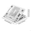 Laptop Riser Stand, Folded Shelf Ventilated Cooling Notebook Computer Holder Adjustable 8