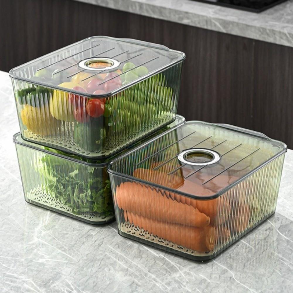 Food-Grade Refrigerator Storage Box Stackable Kitchen Organizer Fridge Egg Holder  Picnic