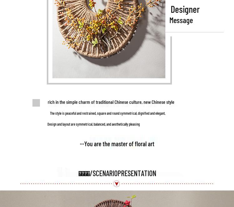 Rattan Woven Round Wall Decor for Living Room Background Wall Macrame Hanging