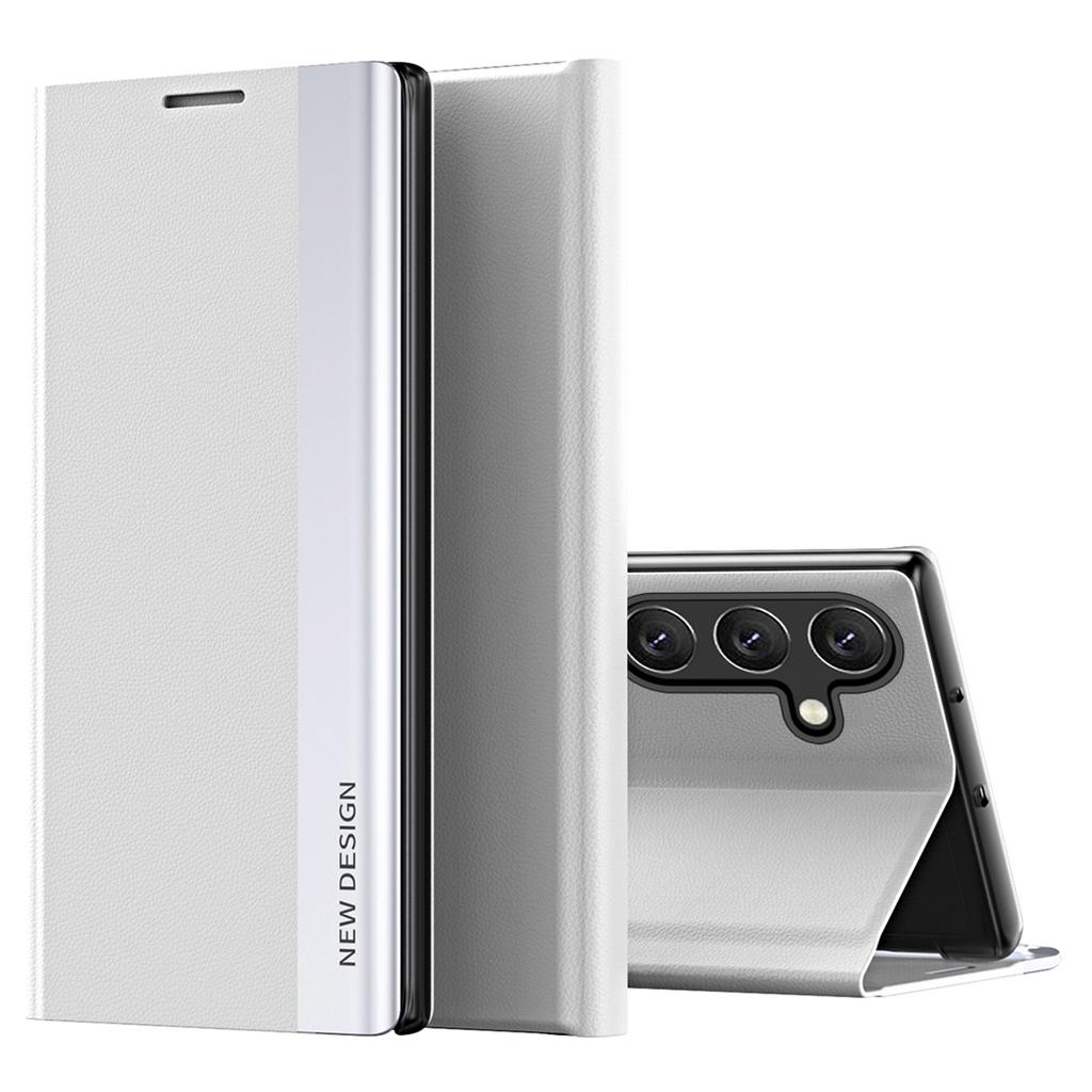 For Samsung Galaxy A25 5G (Global) (161.0x76.5x8.3mm) Case Drop-proof PC Shell+Leather Stand Phone Cover