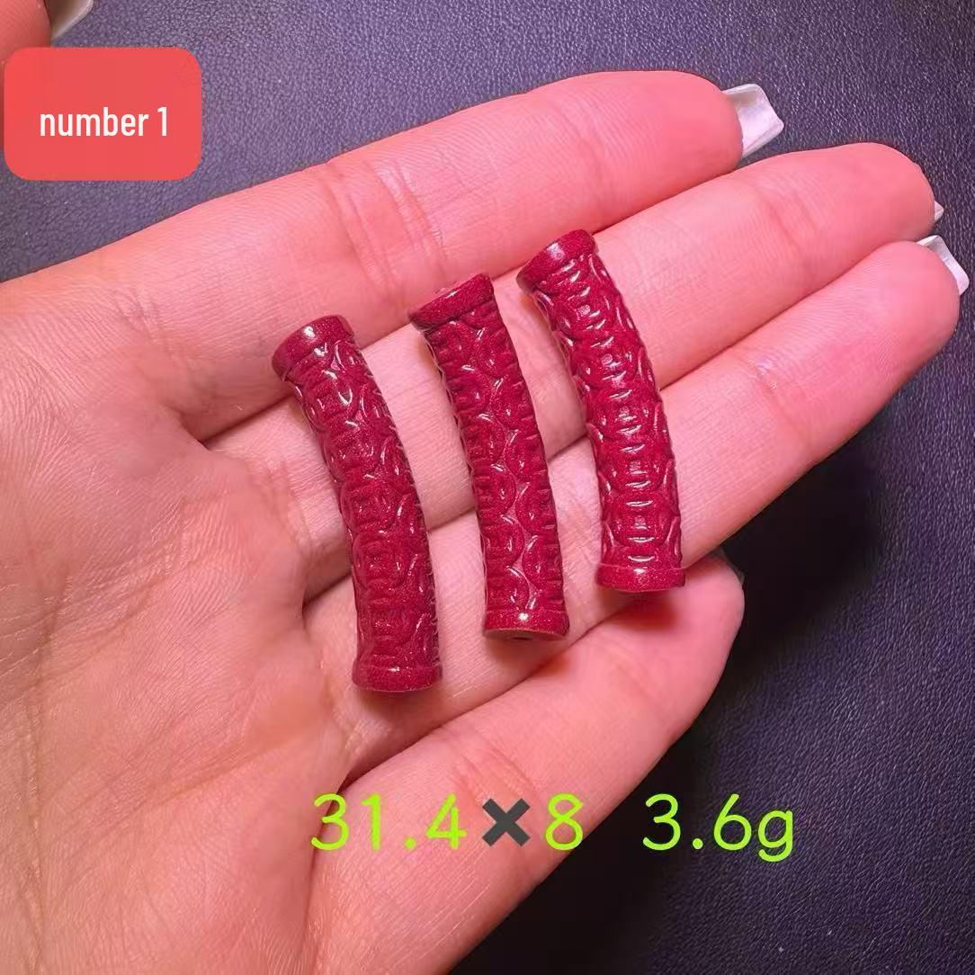 Purple Gold Sand Cinnabar Pattern Tubular DIY Accessories Variant 3