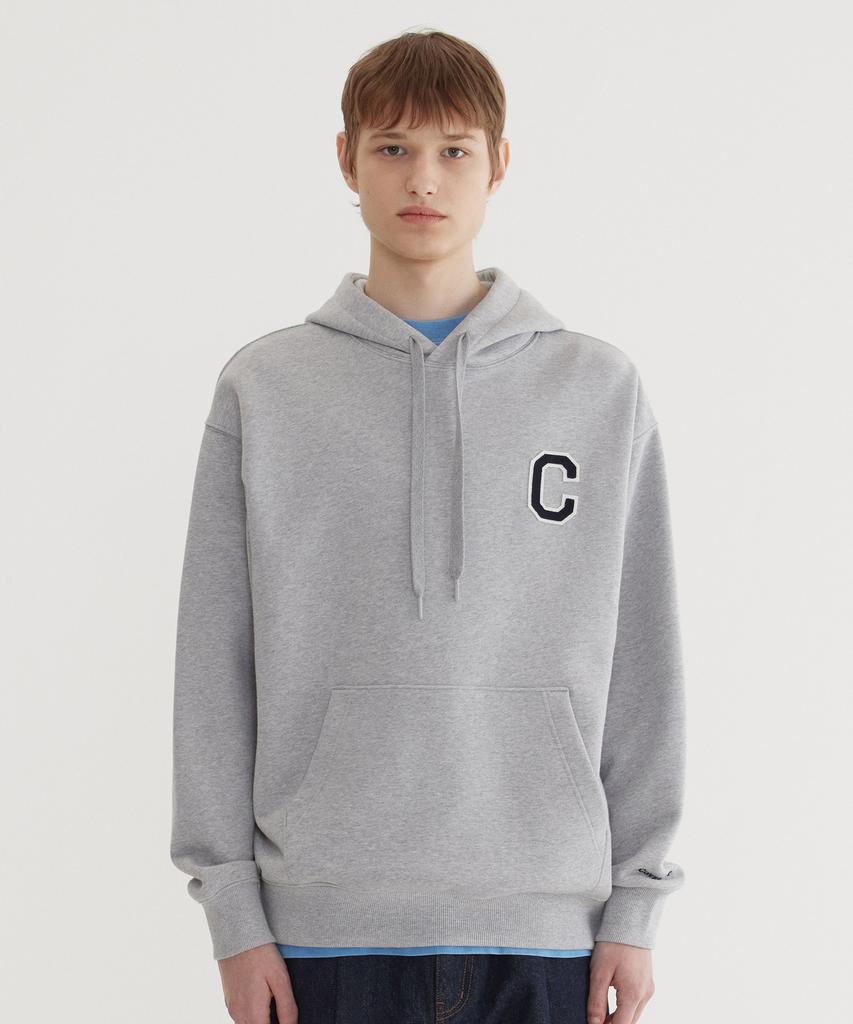 C Logo Hoodie Melange Gray
