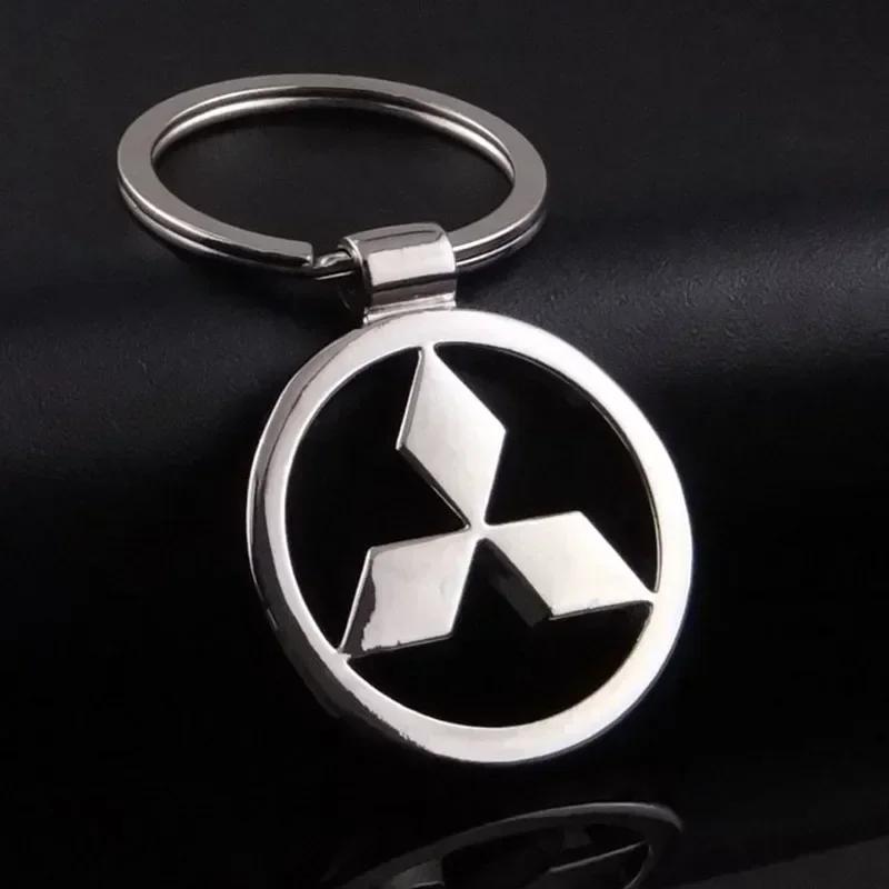 

Сплавной брелок-подвеска для ключей в стиле автомобиля для Mitsubishi Ralliart ASX Aerobus Lancer Cordia Pajero Mirage Triton Outlander серебряный
